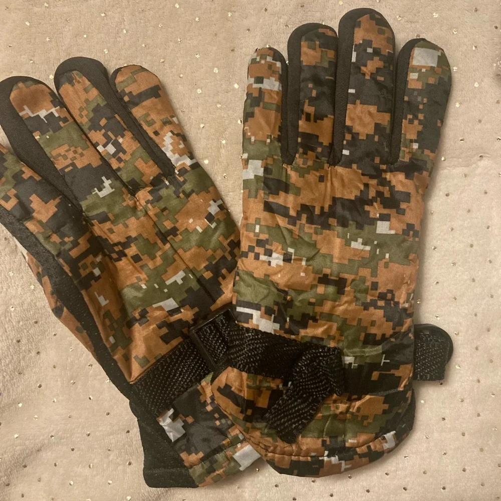 Camouflage kids gloves